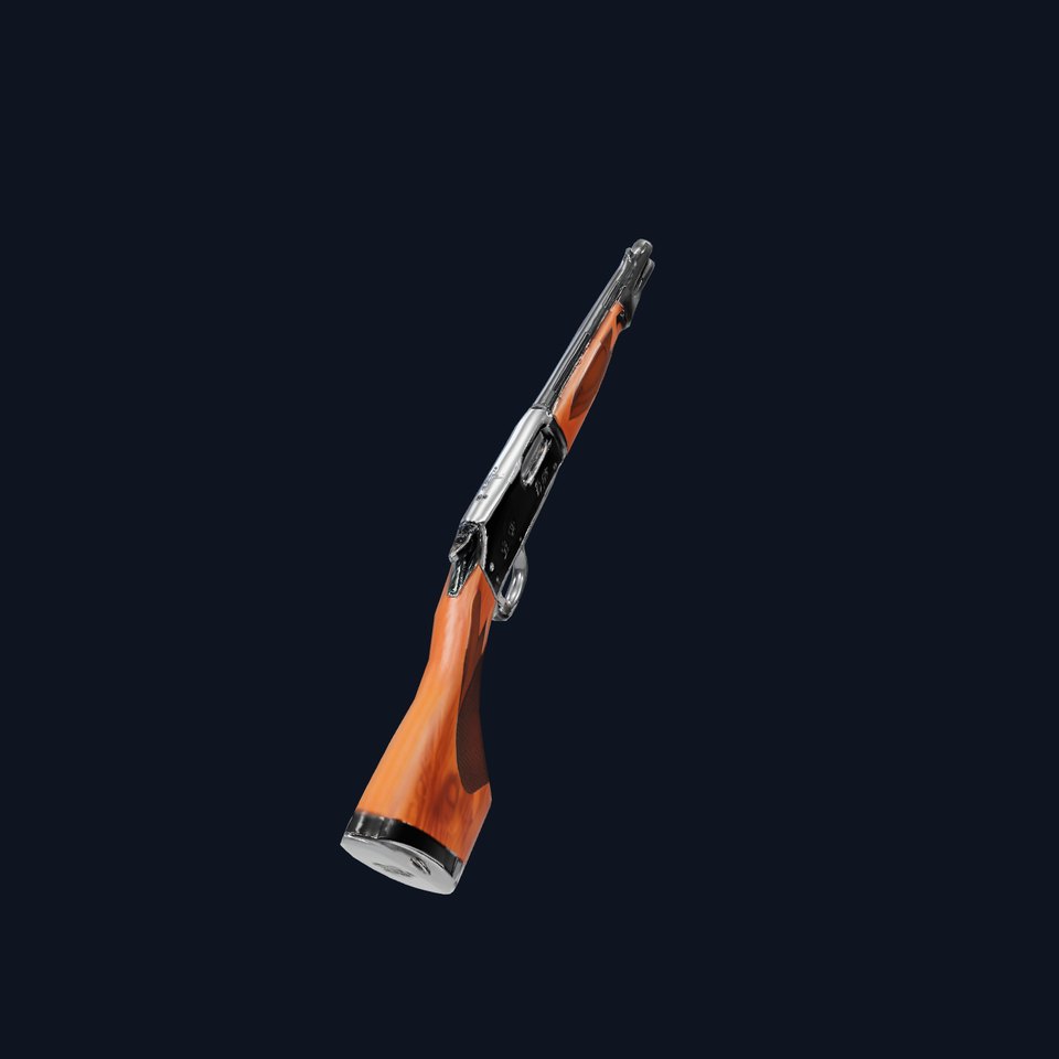 Classic Wooden Shotgun model pack